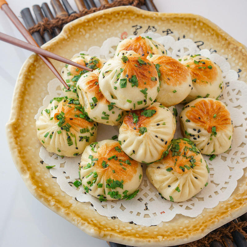Frozen mini pan fried pork bun(14)